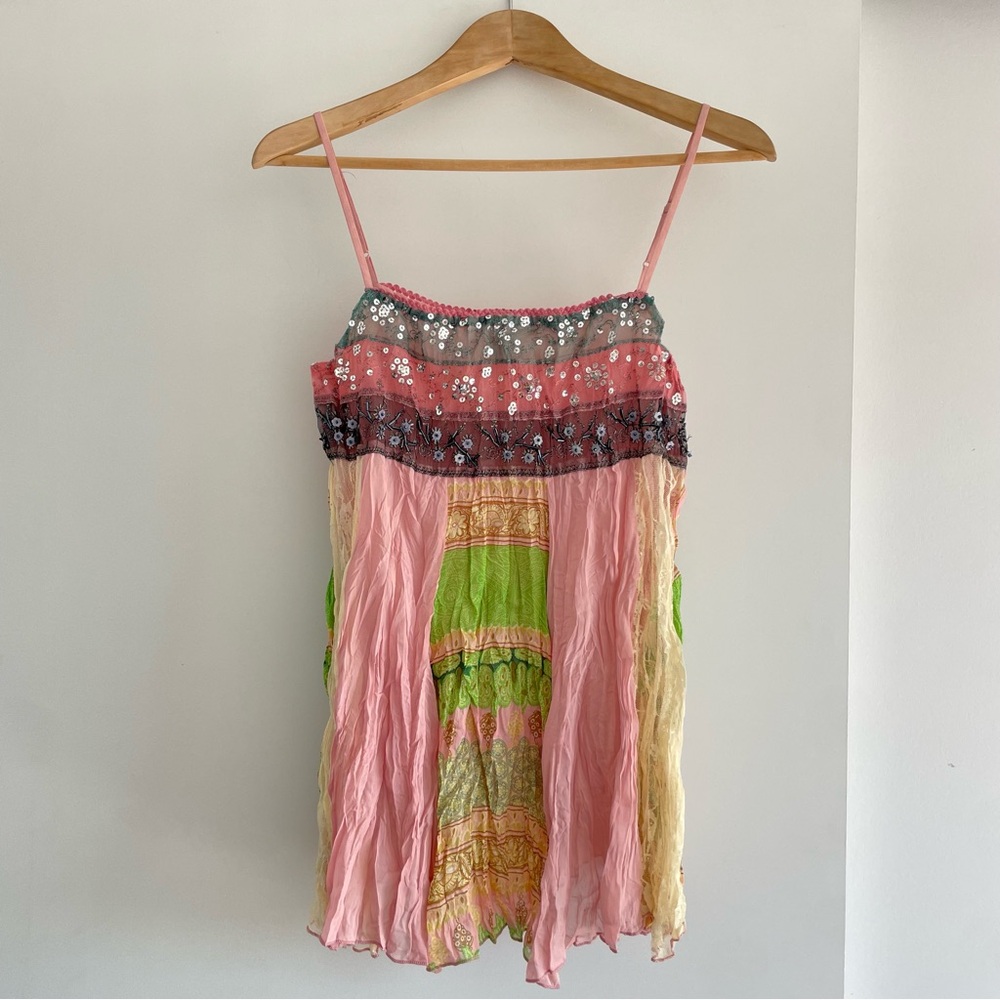 Flowy Y2K Sequin Tank Top